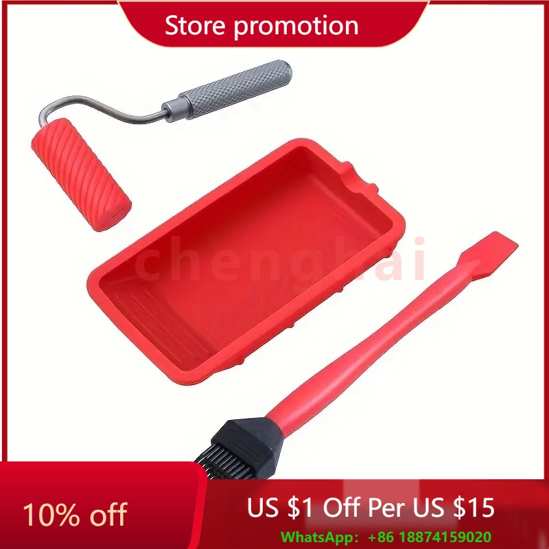 Woodworking Projects Art - Silicone Glue Roller with Tray 1-7/8