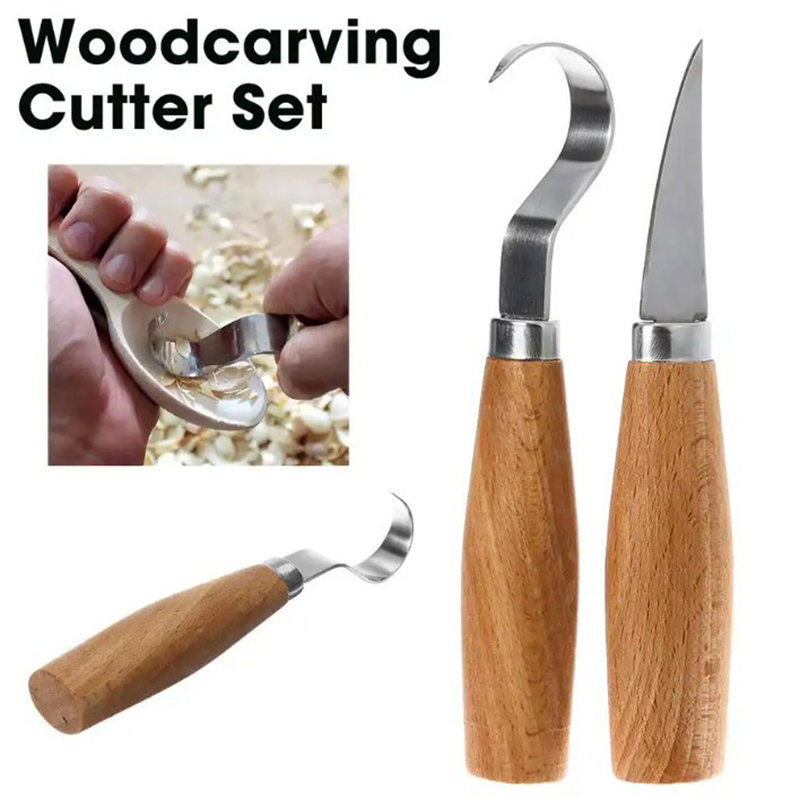 Woodworking Knife - Wood Carving Knife Chisel Hook Knife