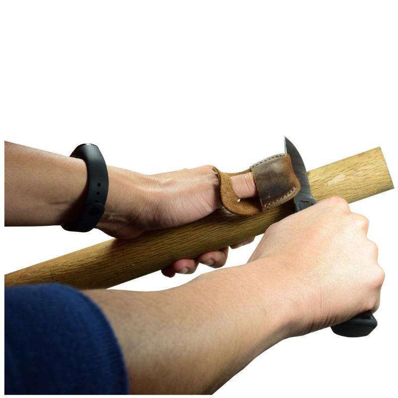Woodworking Kitchen Projects - Cowhide Knife Sharpening Finger Guard Anti