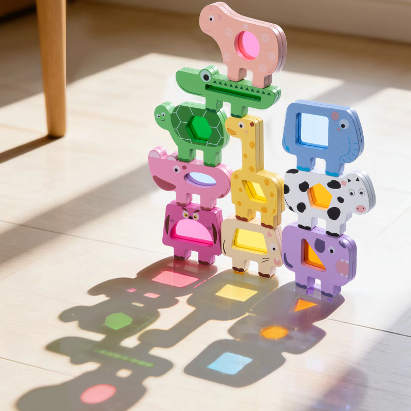 Wooden Animal Acrylic Stacking - đánh giá và giá Woodworking Kids Toys