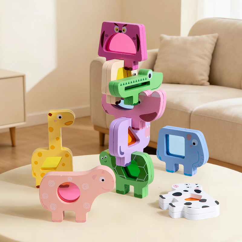 Wooden Animal Acrylic Stacking - đánh giá và giá Woodworking Kids Toys