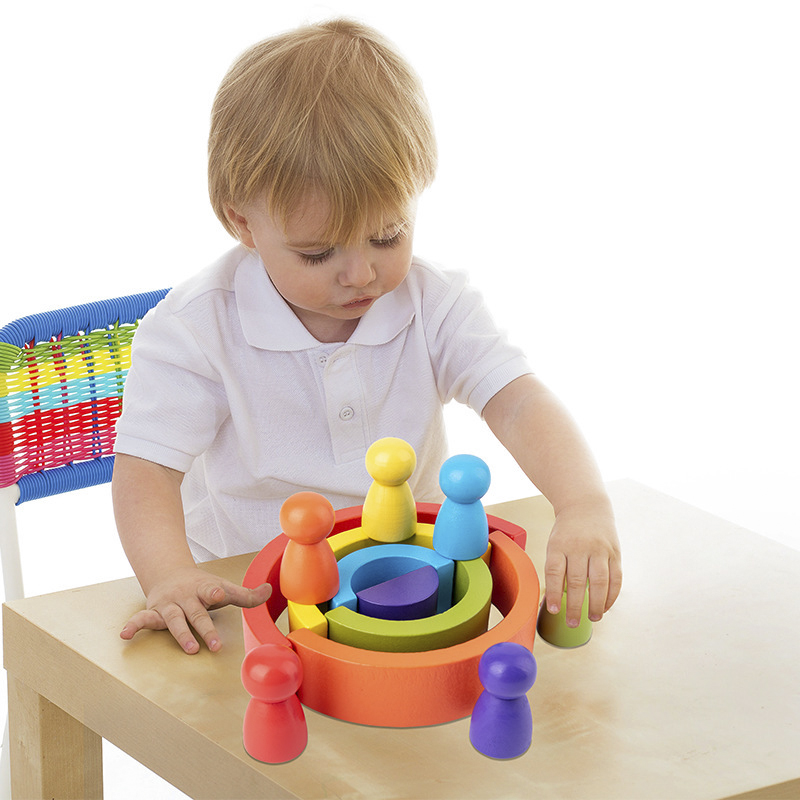 DIY children's wooden rainbow  - đánh giá và giá Woodworking Kids Toys