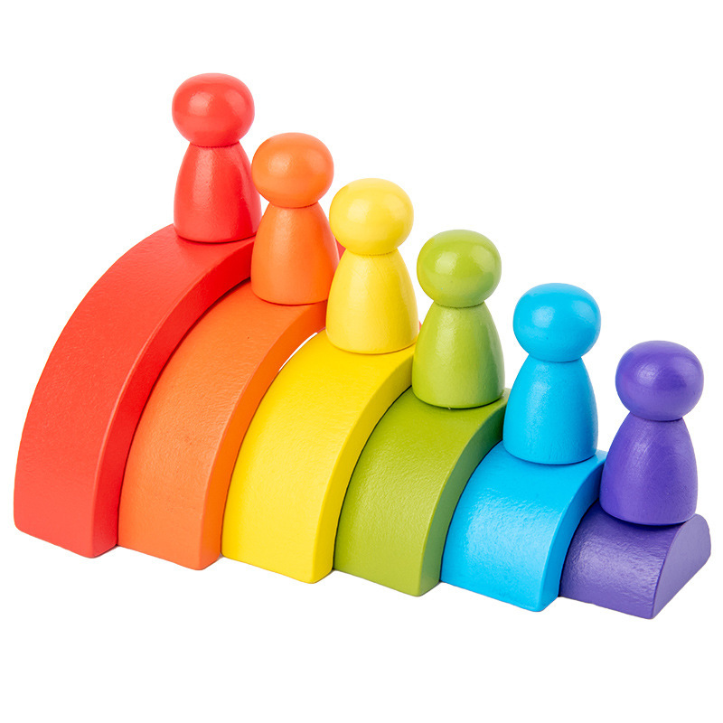 DIY children's wooden rainbow  - đánh giá và giá Woodworking Kids Toys