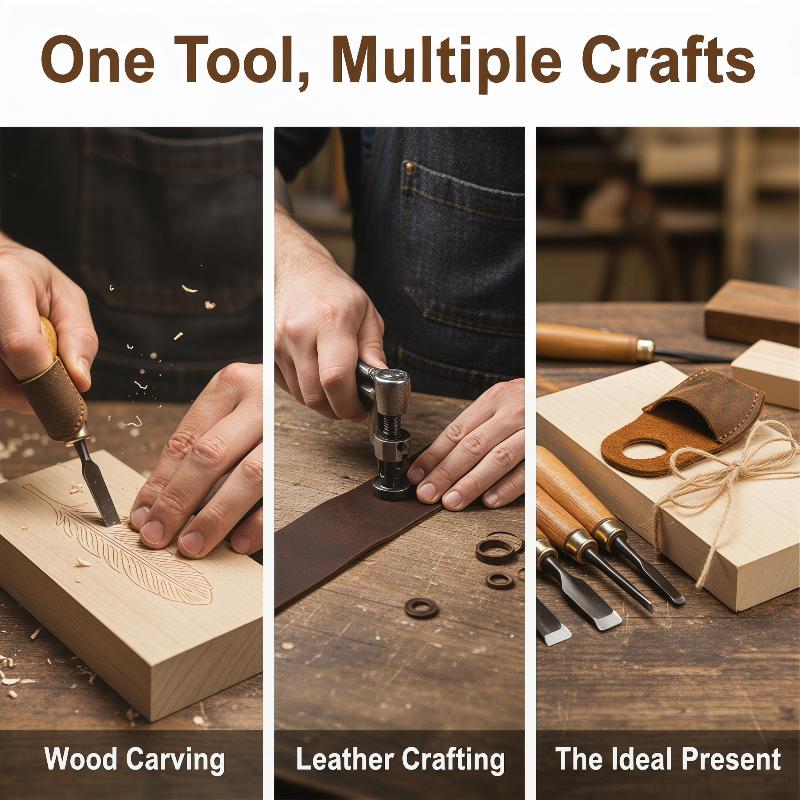 Cowhide Knife Sharpening Finge - đánh giá và giá Woodworking Kitchen Projects