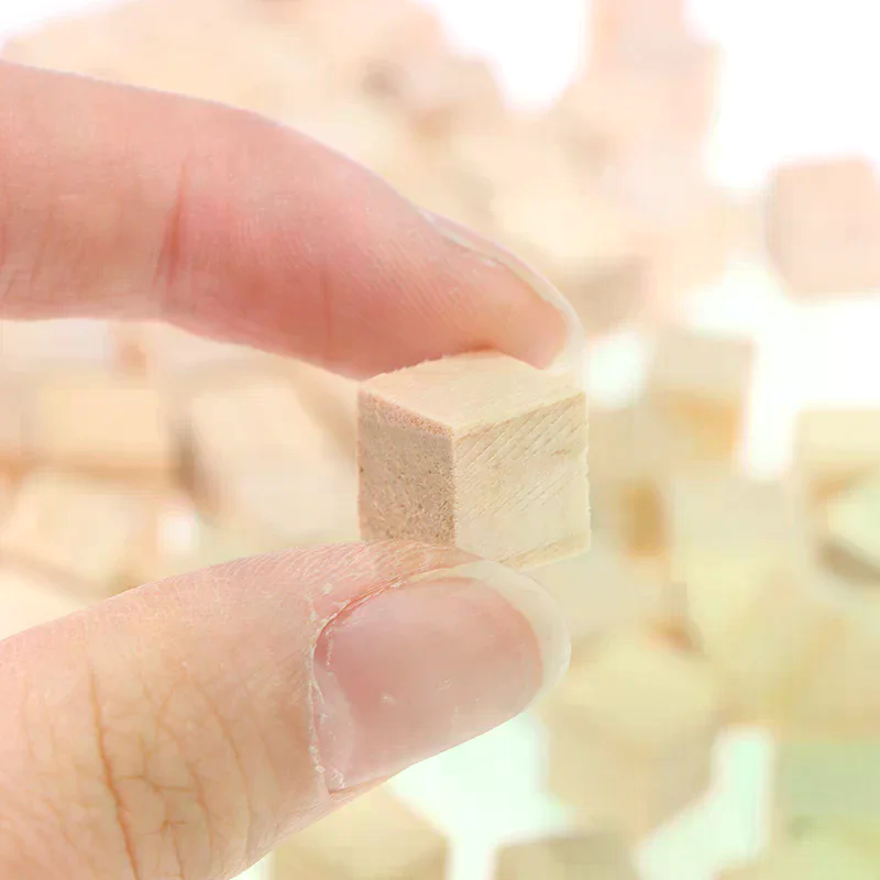 100pcs Unfinished Blank Mini D - đánh giá và giá Woodworking Kids Toys
