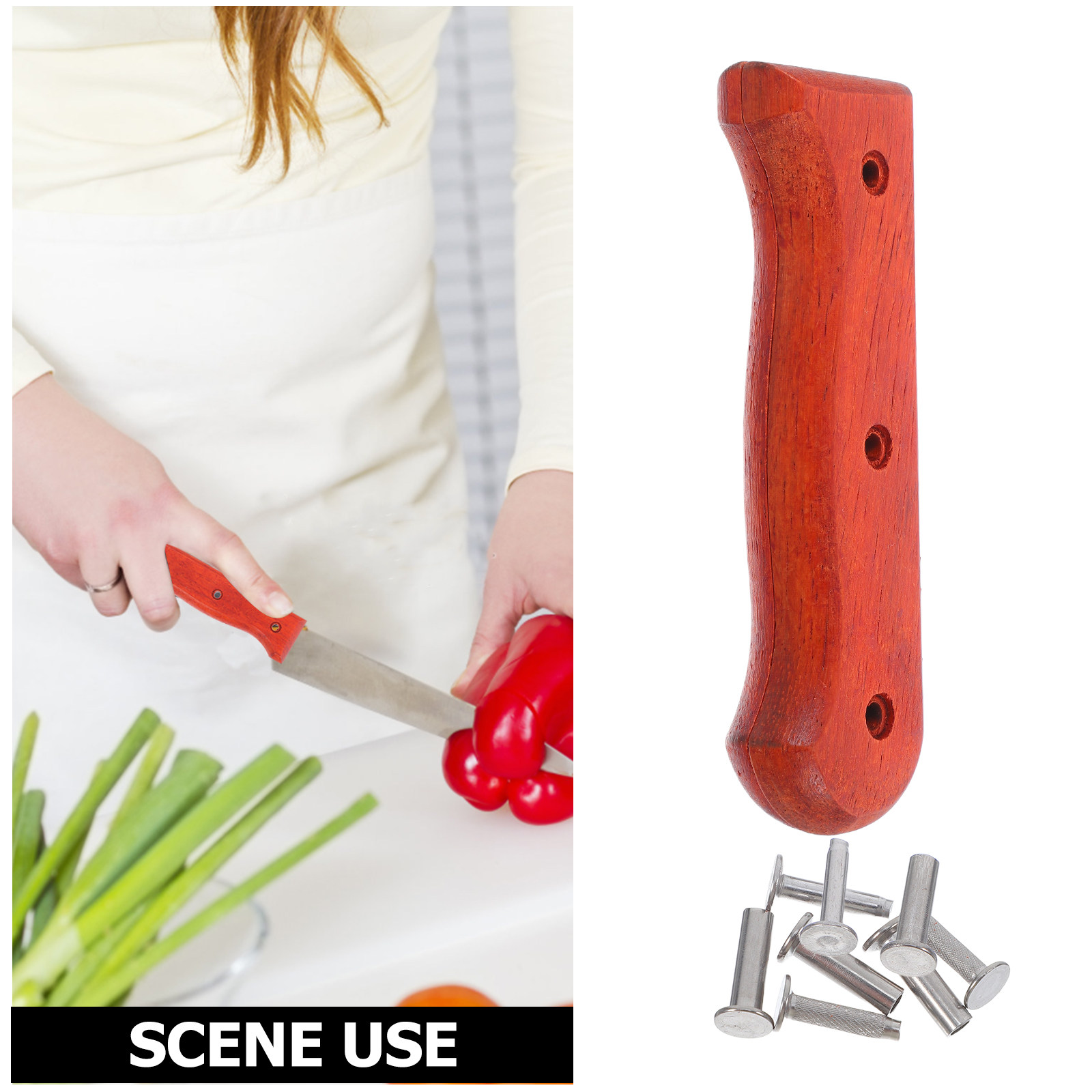 1Pair Red Pear Wood Knife Hand - đánh giá và giá Woodworking Kitchen Projects