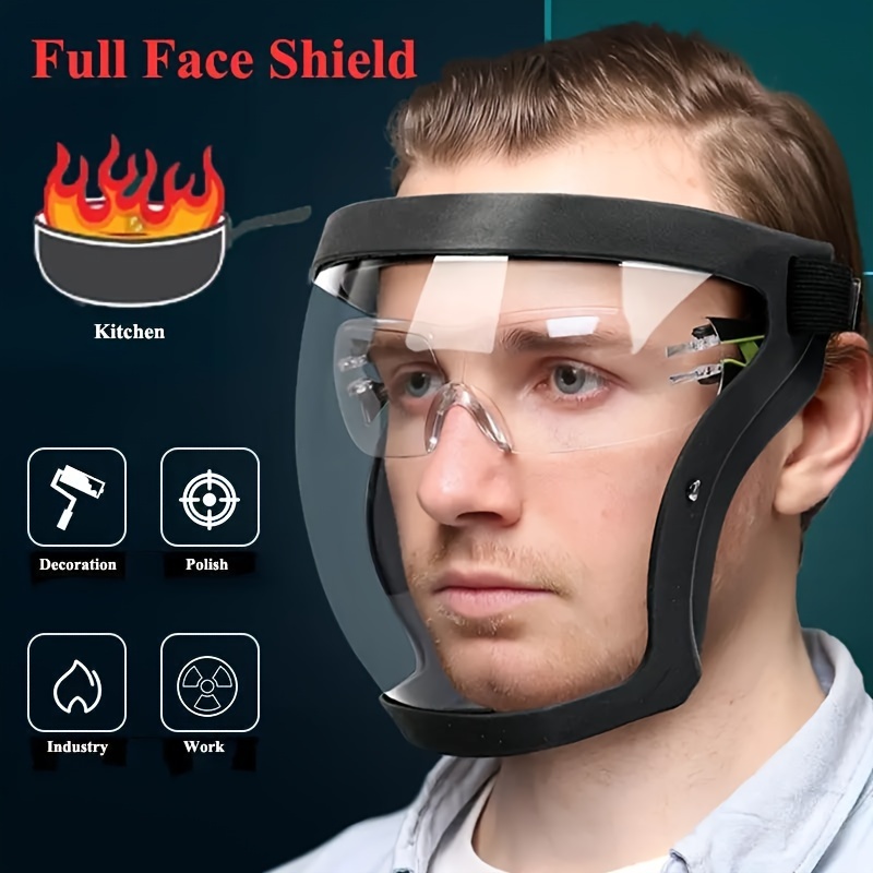 Full-Face Transparent Protecti - đánh giá và giá Woodworking Face Shield