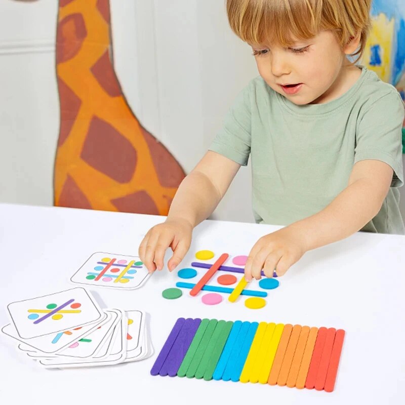Kids Rainbow Stick Thinking Pu - đánh giá và giá Woodworking Kids Toys