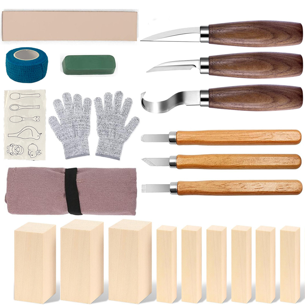 Carving Knife Gift Box Set 21- - đánh giá và giá Woodworking Knife